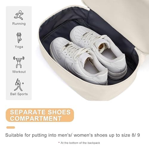 coofay Gym Backpack For Women Waterproof Sports Backpack With Shoe Compartment Lightweight Travel Backpacks Small Gym Bag Dance Volleyball Backpacks thumbnail 5
