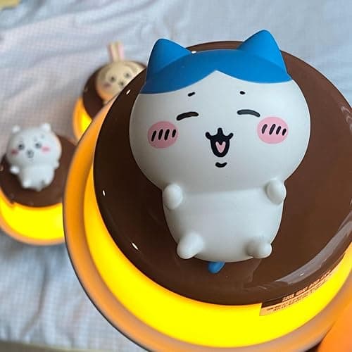 Lubsmong Night Light Cute LED Squishy Animal Light for Kids Sleep, Rechargeable Bedside Touch Silicone Lamp, Unique Dorm Decor (White) thumbnail 7
