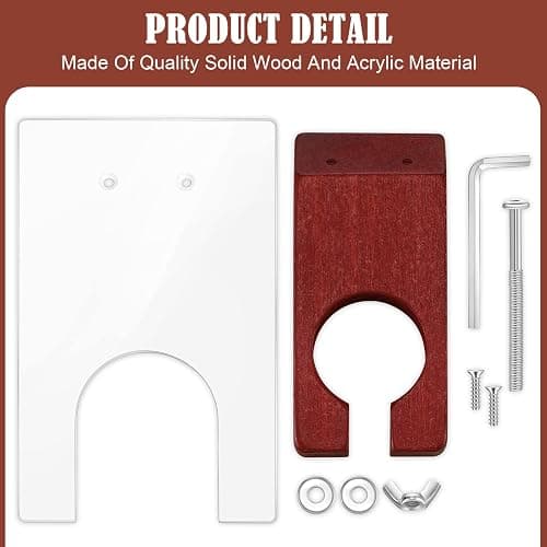 Chumia Shearing Guide for Carpet Trimmer Rug Trimmer Guide Solid Wood Acrylic Rug Tufting Supplies to Keep Your Carpet Surface Uniform thumbnail 4