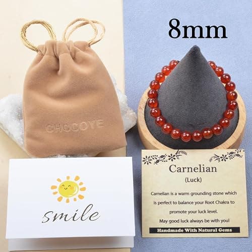 CHCCOYE 468Handmade Adjustable Natural Gemstone Crystal Bracelet Healing Power Energy Inspirational Gifts with Card for Unisex thumbnail 4