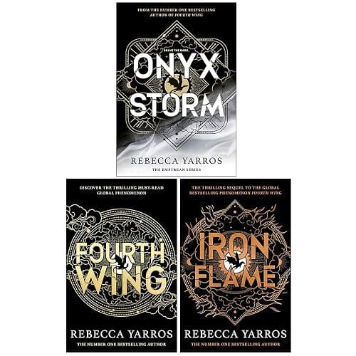 The Empyrean Series 3 Books Collection Set By Rebecca Yarros (Fourth Wing, Iron Flame & Onyx Storm) - Image 1