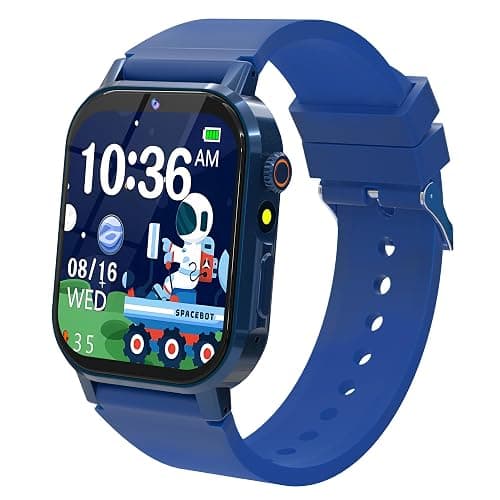 Kids Smart Watch Boys Age 3-12, Smart Watch for Kids with 32 Games HD Touch Screen Camera Video Alarm Music Audiobooks Pedometer Flashlight 12/24 hr Toys Birthday Gifts for Boys Ages 5 6 7 8 9 10 - Image 1