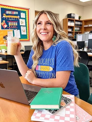 Womens Teacher Shirts Teach Them to Be Kind Teacher Life T-Shirt | Womens teacher shirts,crewneck short sleeve tops,Teach Them to Be Kind design,teacher life,classroom wear,Teacher's Day gift thumbnail 4