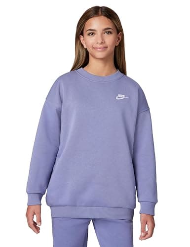 Nike Girls' Sportswear Club Fleece Oversized Sweatshirt - Image 1