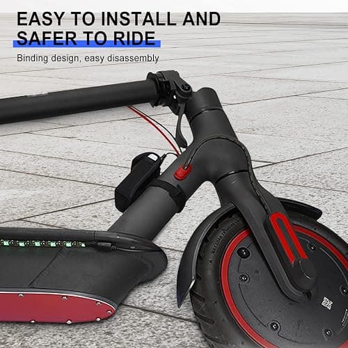 LED Strip Light, SUNJULY Electric Scooter Foldable LED Strip Lights for Skateboard, Scooter, Party and Indoor Outdoor Decoration for Xiaomi M365/m365 pro thumbnail 6