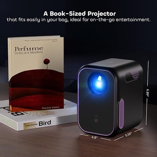 NothPJ Google TV Projector with WiFi Bluetooth, 1080P Full Ultra HD 4K Supported, Smart Projection for Home Theater Movie, Outdoor Portable Mini HDMI NothingProjector NP One thumbnail 7
