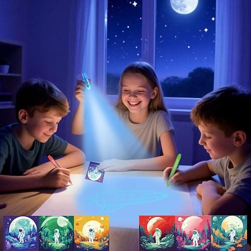 EODVICS Invisible Ink Pens 12 Pack with Notebook and UV Pen Light, Party Favors for Kids 8-12, Christmas Stocking Stuffers, Thanksgiving Halloween Goodie Bag Gifts thumbnail 2