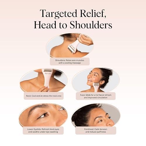 Kitsch Ice Roller for Face – Stainless Steel Face Ice Roller to Reduce Puffiness, Redness & Headaches – Cooling Facial Roller for Skin Care, Irritation Relief & Spa-Like Experience at Home - Pink thumbnail 7
