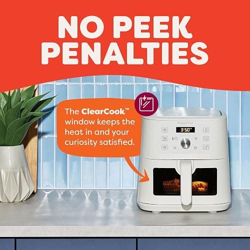 Instant Pot 4Qt VORTEX 6-in-1 Mini Air Fryer, Custom Program Options, Air Fry, Broil, Roast, Dehydrate, Bake, Reheat, Sea Salt, 4 Quarts thumbnail 3