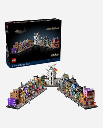 LEGO Harry Potter Diagon Alley Wizarding Shops Building Set for Adults - Collectible Kit for Harry Potter Fans with 12 Microfigures - Gift Idea for Men, Women, Fans - 76444 thumbnail 8