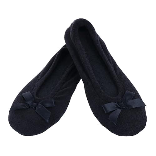 CTM Women's Terry Ballerina Slipper House Shoe thumbnail 2