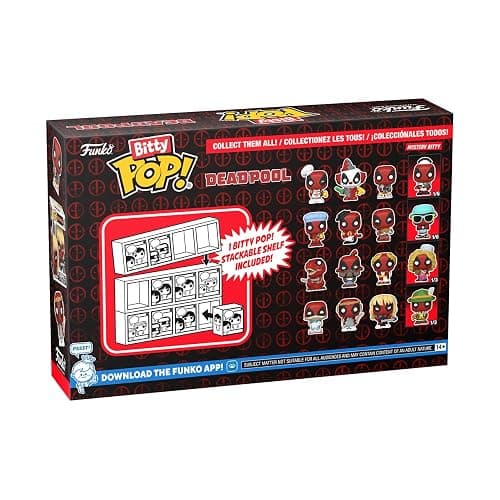Funko Bitty POP! Deadpool - BBQ Master , 4-Pack and A Surprise Mystery Mini Figure - 0.9 Inch (2.2 Cm) Collectable - Stackable Display Shelf Included - Gift Idea - Party Bags Stocking - Cake Topper thumbnail 7
