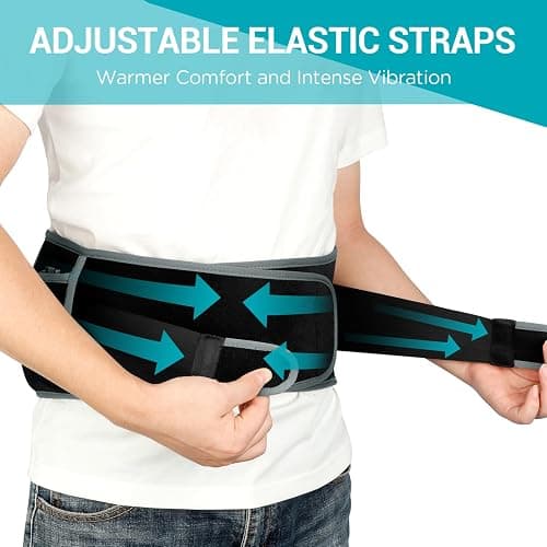 Comfytemp Cordless Heating Pad with Massager for Back, Fathers Day Dad Gifts for Men, FSA Eligible HSA Portable Lower Back Massager Rechargeable Wireless Electric, Women Mom Seniors 3 Heat 30mins Off thumbnail 6