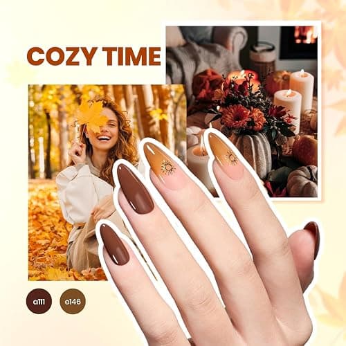 Beetles Gel Nail Polish Kit with U V Light - 53 Pcs Emotional Spectrum Pro 32 Colors Gel Nail Kit with Base &Matte &Glossy Top Coat and Tools Decoration Manicure Set Soak Off Gifts for Women Girls thumbnail 2