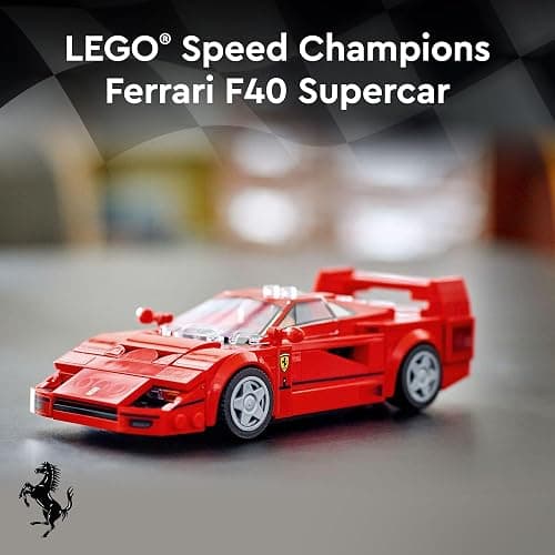 LEGO Speed Champions Ferrari F40 Supercar, Toy Car Model Building Set with Driver Minifigure, Collectible Ferrari Toy for Kids Ages 9 and Up, 76934 thumbnail 2