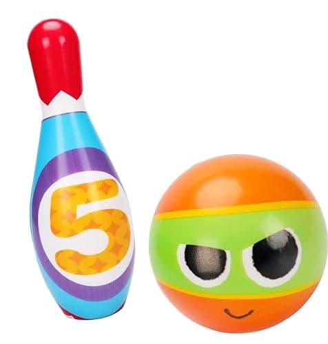ToyVelt Kids Bowling Set - with 10 Bowling Pins & 2 Balls - Educational Early Development Indoor & Outdoor Games Set - for Toddlers & Infants Boys & Girls Ages 3,4,5-12 Years Old thumbnail 7
