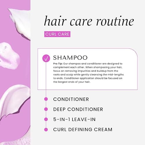 HASK Curl Care Shampoo + Conditioner Set with Coconut and Argan Oil | For Curly Hair, Sulfate-Free, Paraben-Free, Gluten-Free, Vegan, Cruelty-Free, Color Safe | 12oz each thumbnail 6