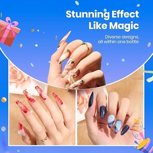 Beetles Blooming Gel 15ml Clear Uv Led Blossom Nails Gel Polish for Spreading Effect Marble Natural Stone Watercolor Floral Print Soak off Diy Nail Art Design Manicure Gift for Women thumbnail 2