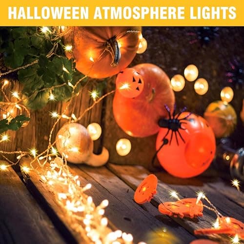 WASTROYAL 100+16.4FT Warm White LED Fairy Lights, Connectable Clear Wire String Lights with Timer,Waterproof Light Strand for Christmas Tree, Bedroom, Patio, Wedding, Party, Indoor Outdoor Decor thumbnail 7