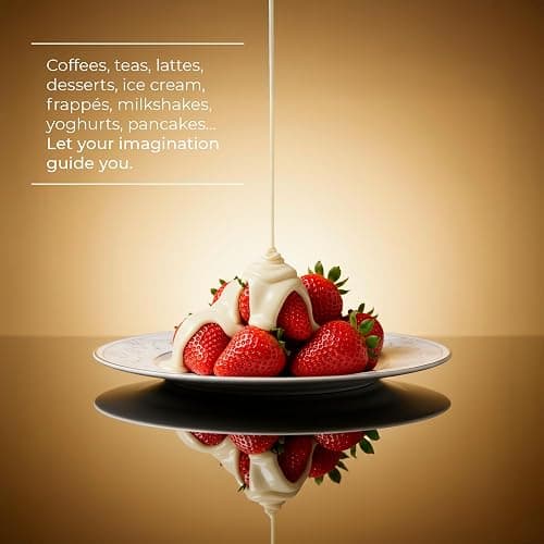 1883 White Chocolate Sauce – 500ml Bottle – Authentic French Dessert Sauce – Creamy, Sweet White Chocolate Flavor – Ideal for Coffee, Desserts & More thumbnail 5