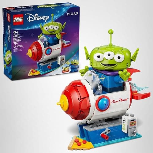 LEGO Disney and Pixar Toy Story Alien with Pizza Planet Rocket Ride - Building Toy for Girls & Boys, Ages 9+ - Disney Gift Idea - Kids Bedroom Decor - 43307 thumbnail 8