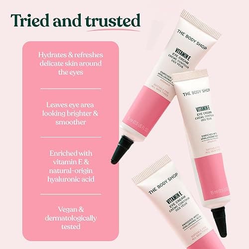 The Body Shop Vitamin E Eye Cream 15ml | Hydrating Under Eye Cream for Dark Circles & Puffiness | Smoothing | For Women thumbnail 6