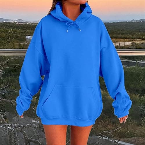 JiXiang Lightweight Hoodies for Women Oversized Winter Cute Sweatshirts Pullover 2025 Fashion Tops Trendy Fall Winter Clothes thumbnail 2
