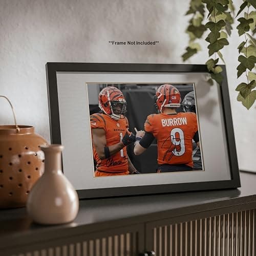 Joe Burrow Ja'Marr Chase Signed Photo Autograph Print Wall Art Home Decor thumbnail 6