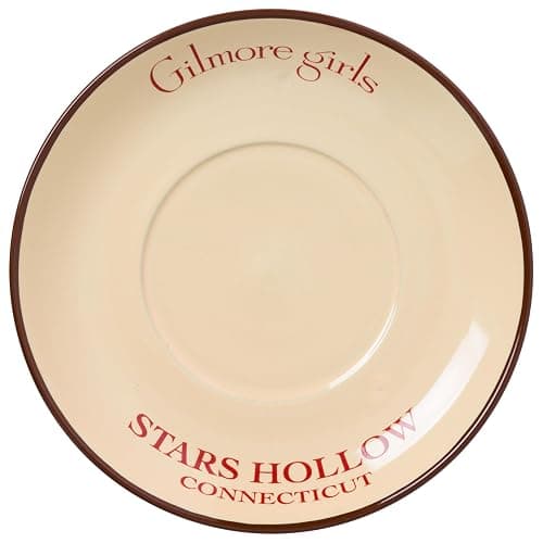 Silver Buffalo Gilmore Girls Logo, Oversized Teacup and Saucer, 22oz | Stars Hollow Setting, Connecticut Luke's Diner, Ceramic, Set, 0.65 Liters thumbnail 4