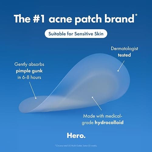Mighty Patch™ Invisible+ Patch – The Barely-There Daytime Hydrocolloid Acne Pimple Patch for Covering Zits and Blemishes, Tapered Edges Designed to Blend Into Skin (72ct) thumbnail 5