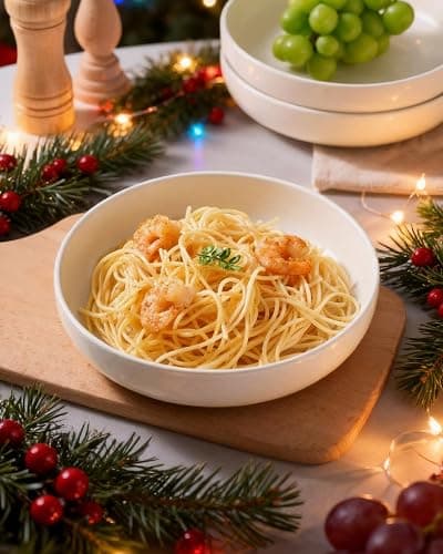 famiware Milkyway Pasta Bowls Set of 4, 8.5" Large Salad Bowls, Double Reactive Glaze, Sturdy & Stackable, Ideal for Housewarming, Festivals, Matte White thumbnail 2