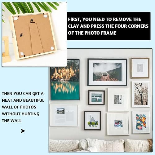 SUMAJU 102 Pcs Adhesive Sticky Tack, Removable Poster Putty - Reusable Mounting Putty for Wall Hanging Pictures, Posters - Cleaning, Nail (White) thumbnail 4