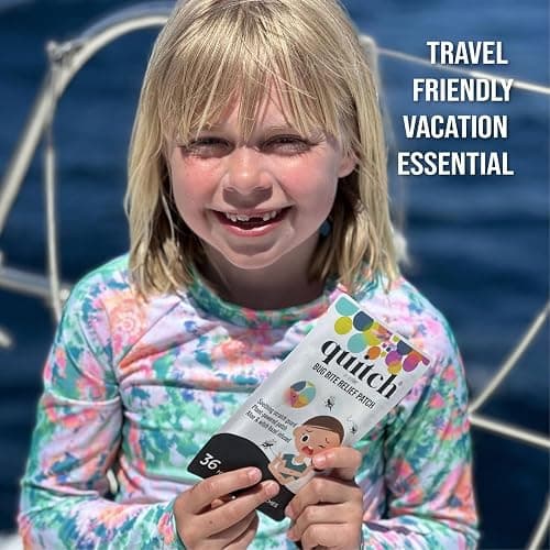 Quitch Mosquito Bite Itch Relief Patch, After Bite Insect Bite Treatment, Anti Itch Cream Alternative, Insect Bite Relief, Cruise, Travel and Camping Essential for Kids thumbnail 5