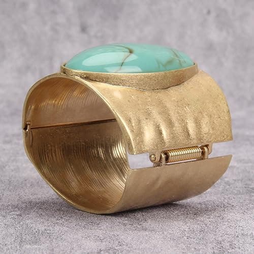 Bjesinmo Gold Cuff Bracelet for Women Silver Beaded Bracelets Open Bangle Stackable Stretch Bead Bracelet Boho Jewelry Gifts for Wife Couple thumbnail 5
