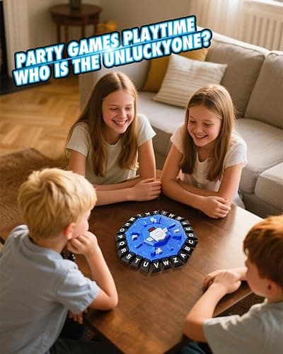 Humzo Word Game Family Board Games with Display Timer and 2 Modes, The Fast-Paced 24 Letters Pressing Games, Learning Word Game for Kids & Adults, 2-8 Players, 15-20 Minute Play Time thumbnail 6