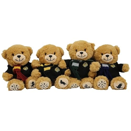 Harry Potter Gryffindor Bear Plush, Hogwarts Mini Teddy with Robe & Scarf | Collectible Stuffed Animal, Silkscreen Paw Prints, House Mascot, Wizarding World Gift for Kids & Fans thumbnail 4