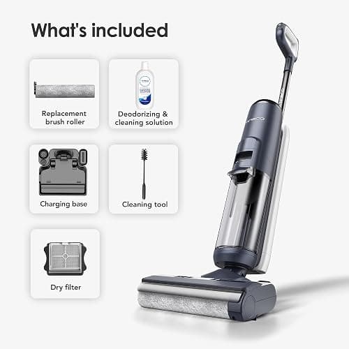 Tineco Floor ONE S5 Smart Cordless Wet Dry Vacuum Cleaner and Mop for Hard Floors, Digital Display, Long Run Time, Great for Sticky Messes and Pet Hair, Space-Saving Design, Blue thumbnail 9