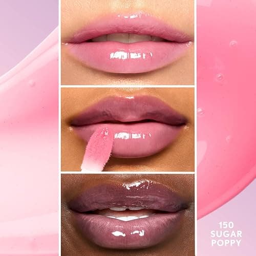 COVERGIRL Clean Fresh Yummy Lip Gloss, Sheer, Natural Scents, Vegan Formula - 150 Sugar Poppy, 0.33 fl oz thumbnail 3
