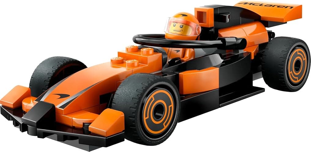 LEGO City F1 Driver with McLaren Race Car - Formula 1 Building Toy with a Racing Driver Minifigure - Small Birthday Gift Idea for 6+ Year Old Boys & Girls or Adult Motorsport Fans - 60442 thumbnail 10