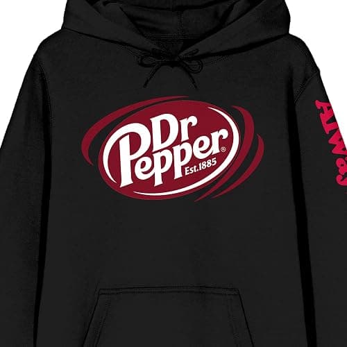 Bioworld Dr Pepper Always One Of A Kind Long Sleeve Women's Black Hooded Sweatshirt thumbnail 2