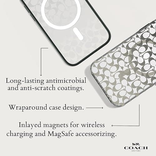 Coach iPhone 15 Pro Max Case, Compatible with MagSafe - Signature Ombre Deep Forest thumbnail 5