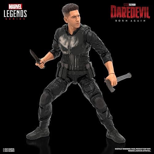Marvel Legends Series Daredevil: Born Again Punisher Collectible 6-Inch Action Figure thumbnail 3