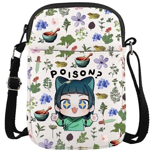 WCGXKO Anime Inspired Messenger Bag Animated Movie Themed Zipper Crossbody Bag For Fans - Image 1