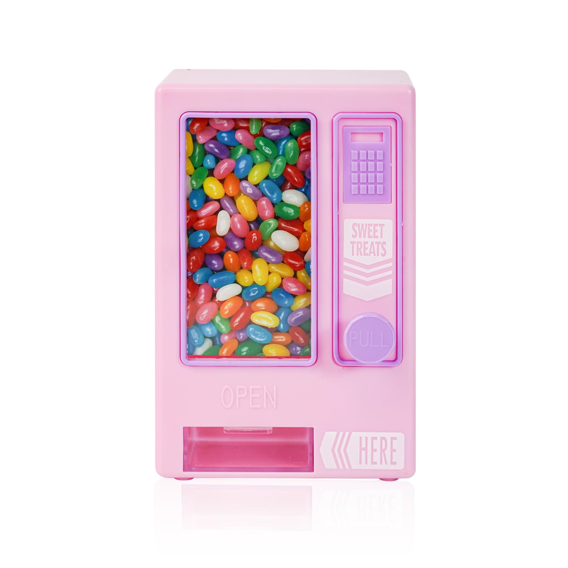 YOBRO Candy Dispenser, Cute Vending Machine for Desktop, Manual Candy Machine, Dispense Mini Candies, Birthday& Girls, Friends Girlfriends (Pink) - Image 1