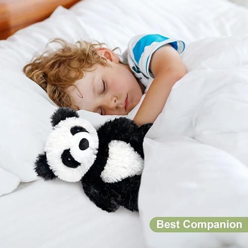 SuzziPals Heatable & Coolable Panda Stuffed Animals, Cute Microwavable Heating Pad Plushies for Soothing & Relaxation,Emotional Support Stuffed Plush Toys, Panda Gifts thumbnail 7