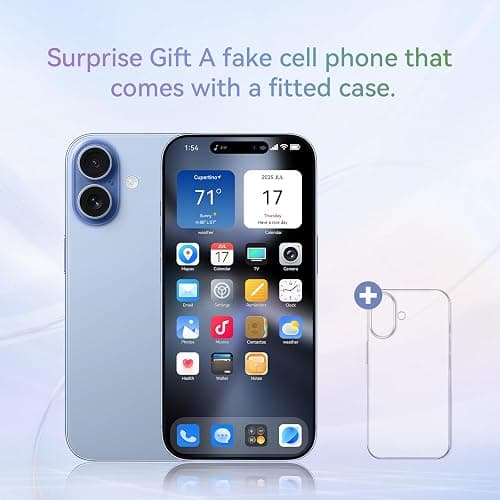Fake Phone Dummy Prop Phone, Decoy Phone Pear Play Phone Non-Working Phone 17, Display Phone Look Like Real Phone 17 (Blue) thumbnail 2