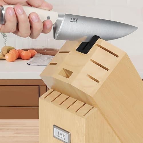 WANGMAZI Premium Knife Set,High Carbon Stainless Steel Forged,Sharp Knives Set for Kitchen,Triple-rivet Ergonomic Handle,Hundreds of Years of Masterful Craftsmanship(Ivory,15PCS) thumbnail 2