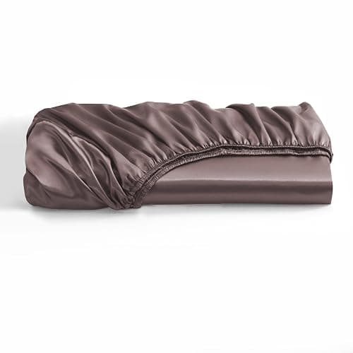 Hadi London Satin Silk 6 Piece Complete Bedding Set with Silky Deep Fitted Sheet Reversible Duvet Cover Comforter & 4 Pillowcases for Single Double King Super King Size Bed (Blush-Pink, Single) thumbnail 7