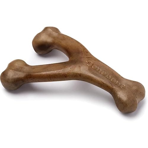 Benebone Wishbone Durable Dog Chew Toy for Aggressive Chewers, Real Bacon, Made in USA, Medium - Image 1