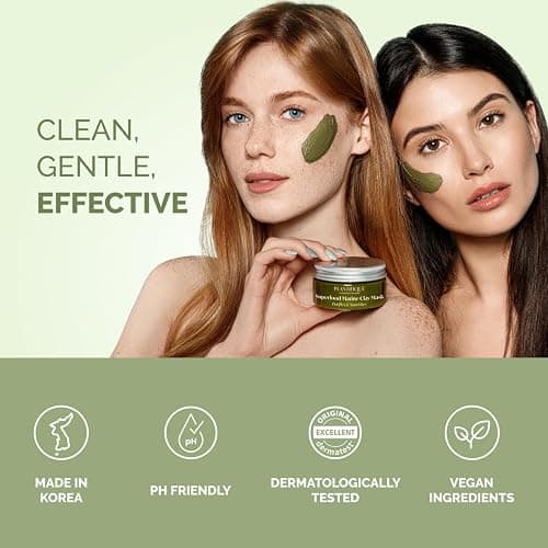 PLANTIFIQUE Clay Mask with Avocado & Superfoods - Korean Face Masks Skincare Products - Dermatologically Tested - Masque Visage Beauté - Gift Idea, 110g / 3.88 fl oz thumbnail 6